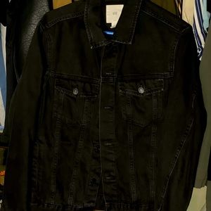 H&M MENS BLACK JEAN JACKET